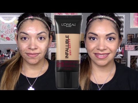 Review+Demo | Acne Oily Skin | Loreal Infallible Pro Matte Foundation