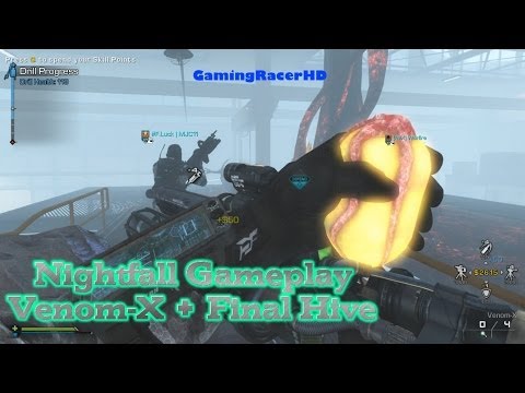 Call Of Duty: Ghosts - Extinction Mode - Nightfall Gameplay - Venom-X + Final Hive! (1080p HD)