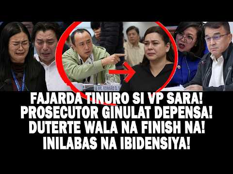 FAJARDA TINURO SI VP SARA! WALA NA FINISH NA! PROSECUTOR GINULAT DEPENSA! INILABAS NA IBIDENSYA!