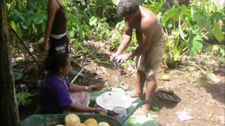 preview picture of video 'Umu - tradiční příprava jídla | Traditional umu, Kaleveleve on Futuna island'