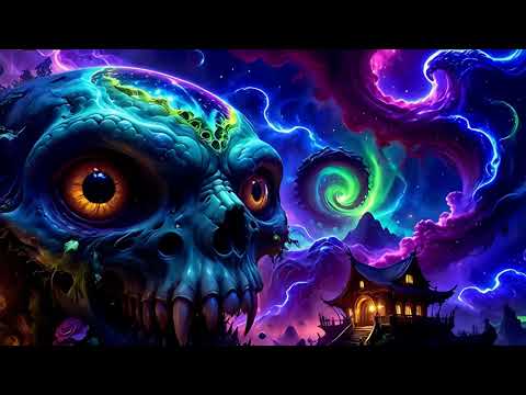 Psychedelic Trance - Space Visualization / Mushroom Hallucinations mix 2025 (AI Graphic Visuals)