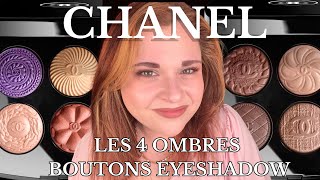 CHANEL Les 4 Ombres Boutons Eyeshadows! Limited Edition - Review and Demo - Chanel Eyeshadow Review