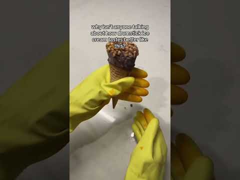 why isn’t anyone talking about how drumstick ice cream tastes better like this?