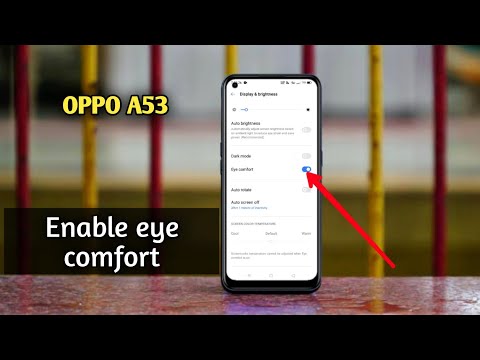 how to enable eye comfort in oppo a53 me kaise on off krte hai enable reading mode