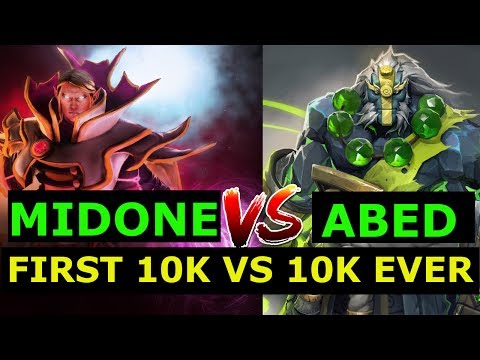 10k vs 10k First Time ever in Dota — MidOne vs Abed