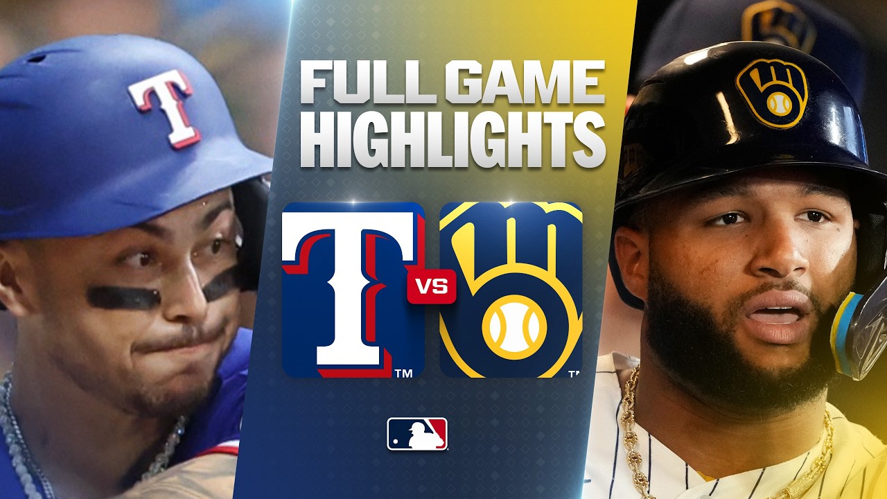 RANGERS vs. BREWERS: Official Full Game Highlights (August 29) | 2026 MLB Season