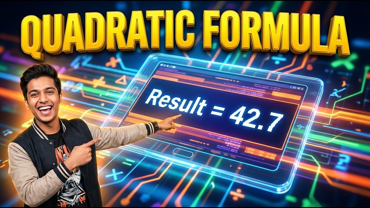 Quadratic Formula Interactive Calculator