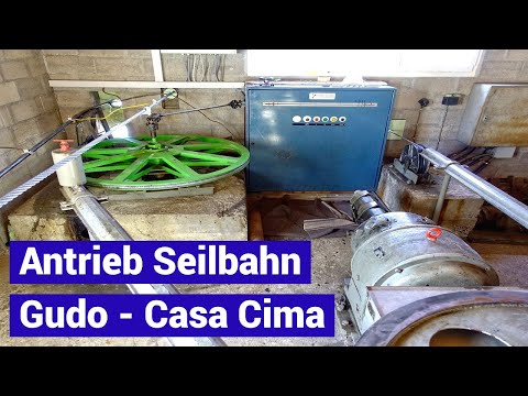 Private Luftseilbahn Gudo - Casa Cima - Antrieb - funivia - Ticino - Tessin - Schweiz - Switzerland