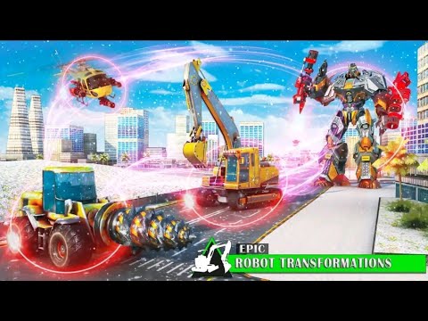 New Mechanical Excavator Robot   Transform Games Androit Game Play #01 Video