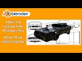 Learn Blender Mad Max Interceptor Blueprint Setup In Blender