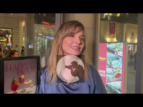 Gonca Vuslateri's birthday.. She answered the questions with her new hairstyle..