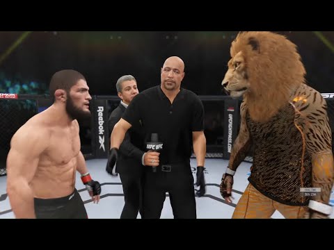 Khabib vs. Lion King - EA Sports UFC 4