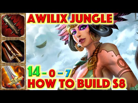 SMITE HOW TO BUILD AWILIX - Awilix Jungle Build Season 8 Conquest + How To + Awilix Guide + Gameplay