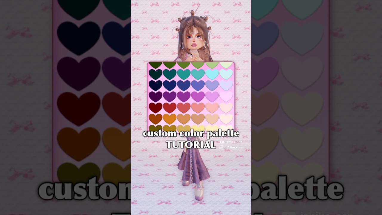 CUSTOM COLOR PALETTE TUTORIAL!❤️ #dresstoimpress