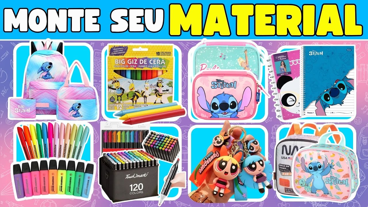 DESAFIO: crie o KIT de MATERIAL ESCOLAR MAIS INCRÍVEL - Escolha os melhores itens! Emilly vick