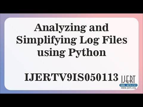 Analyzing And Simplifying Log Files Using Python