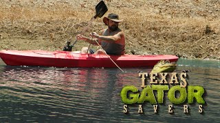 NUISANCE ALLIGATOR Caught on Fishing Line | Texas Gator Savers | EarthX