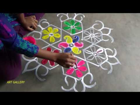 Beautiful Alpana / Rangoli Designs video