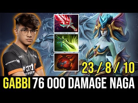 GABBI Full Slotted Naga Siren Vs Monster Morphling. SEA Best Carry.