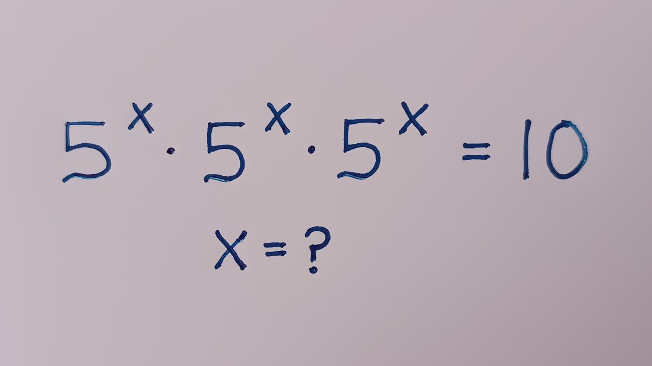 USA Nice Olympiad Exponential Equation | Solve for X