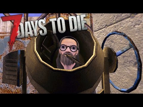 CEMENT MIXER ASSEMBLY| Let's Play 7 Days to Die Part 10 | Funny Mini Bike Glitch | Alpha 15 Gameplay