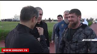 Рамзан Кадыров совершил конную прогулку с командой, готовящейся к важным скачкам