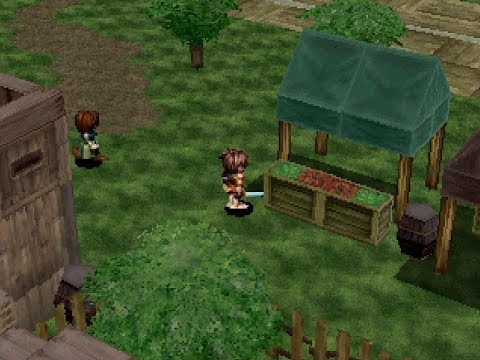 Let's Play Shining Force 3 Scenario 1 Part 40 Exploring Populated Flagard