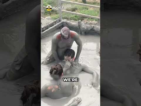 Can you escape this springy mud? #shorts