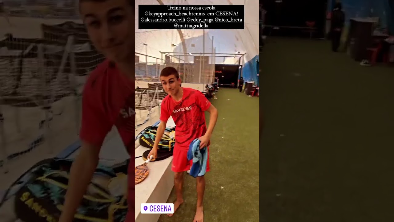 Cappelletti treinando em sua academia na Itália #beachtennis #beachtennisbrasil #beachtennisworld