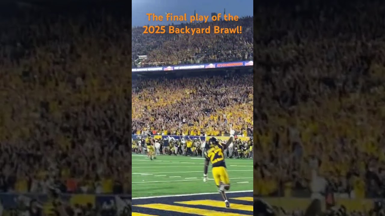 The final play of the 2025 Backyard Brawl!
