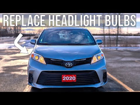 How to Replace Headlight Bulbs - Toyota Sienna (2011-2020)