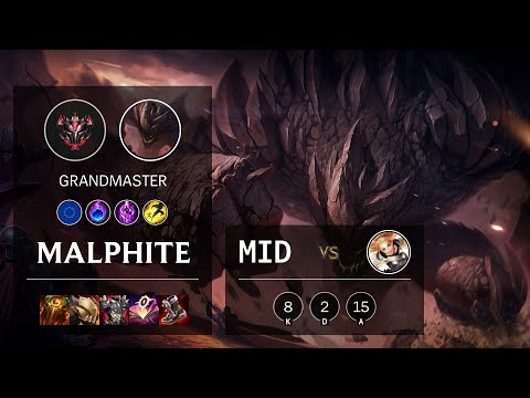 Malphite Mid vs Lux - EUW Grandmaster Patch 10.23