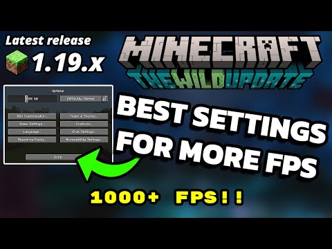 Minecraft Java 1.19 Best Minecraft Settings For FPS on Low End PCs Performance Boost