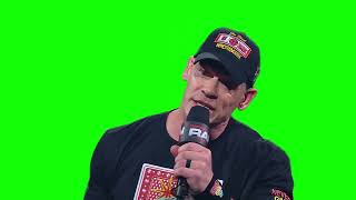 John Cena “unlike you, I have a heart, and I would like to do something nice for you” green screen