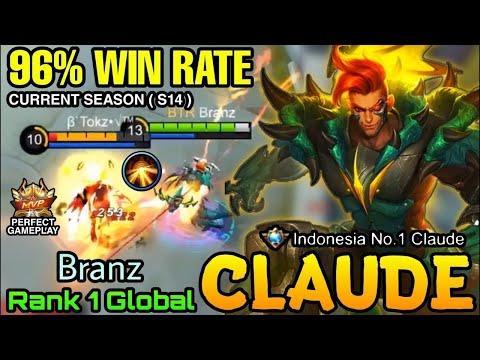 #topglobalclaude #mobilelegens BRUTAL ! TOP 1 CLAUDE BUKTIKAN SKILLNYA