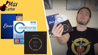 Video thumbnail for NYXL vs ELIXIR NANOWEB vs CLEARTONE • GUITAR STRINGS THAT LAST? by Max Carton Guitar