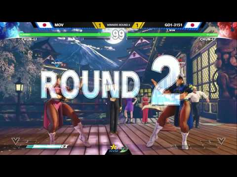 SF5 Top 4 @ KSB 2016 MOV (Chun) vs GO1 3151 (Chun); TS Sabin (Dhalsim) vs Kazunoko (Cammy)