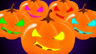 Five Little Pumpkins | There's Scary Pumpkin | Spooky Nursery Rhymes with Jelly Bears
