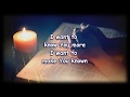You Are The Only One - Casting Crowns - Worship Video with lyrics