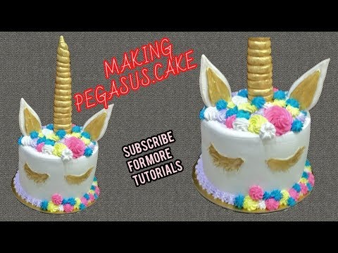 How To Make Pegasus Cake {kid's special} simple tachcique cake{ ravikumar kenedy