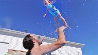 Baby Pool Tricks!!