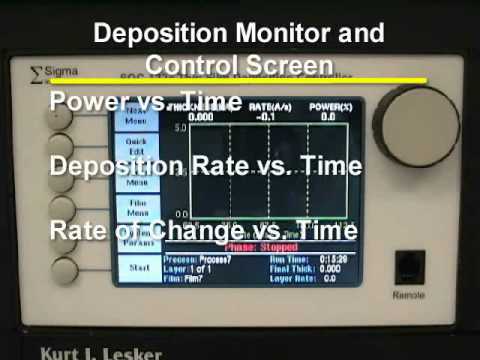 KJL PVD75 Filament Evaporator (1 of 2) - training video (Georgia Tech - Microelectronics Research Center)