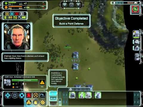 Supreme Commander Forged Alliance Tutorial Gameplay