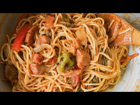 Easy Haitian Spaghetti - How to make Haitian Spaghetti | Let's Eat Cuisine