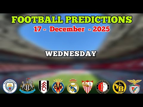 PREDICTIONS FOOTBALL TODAY 17 DECEMBER | EFL CUP | COPA DEL REY | GOLDEN PICKS PLUS