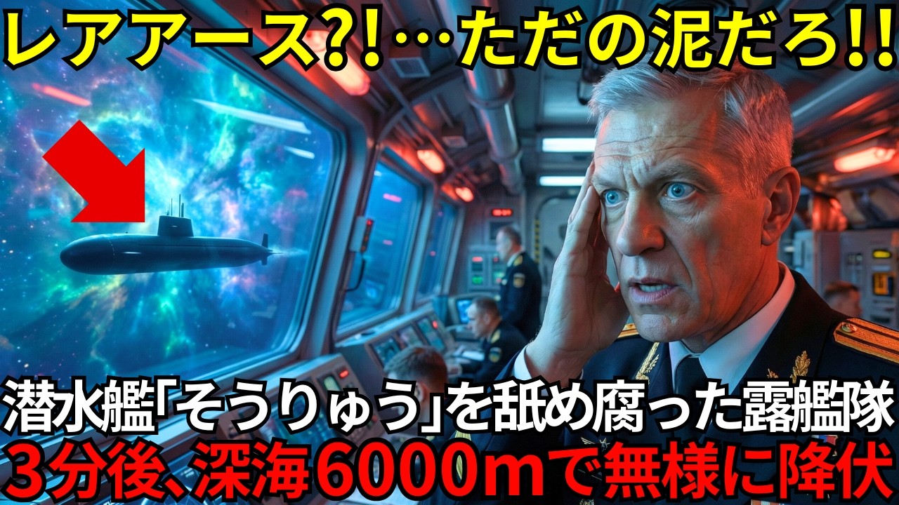 「ただの泥だろw」日本の潜水艦を舐め腐ったロシア最強艦隊、3分後に南鳥島沖の深海で無様に降伏⋯レアアースが引き起こした「そうりゅう」との絶望的格差【海外の反応】