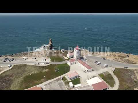 Portugal 🇵🇹 Peniche, Lighthouse [4K] Drone Stock Footage 2