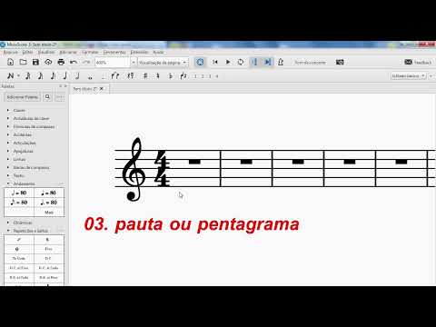 PARTITURA PARA VIOLÃO AULA 01. INICIAÇÃO À PARTITURA - Clave, Fórmula de compasso, pauta e compassos