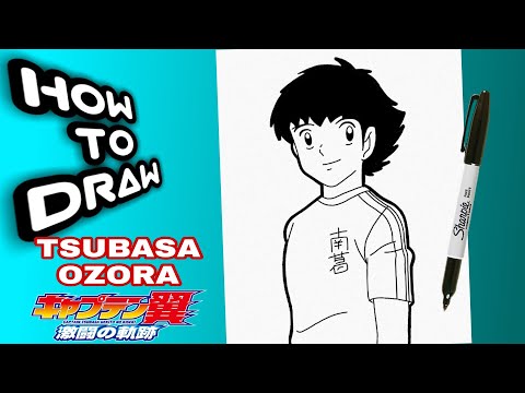 HOW TO DRAW TSUBASA OZORA FROM CAPTAIN TSUBASA | STEP BY STEP | como dibujar a ozora tsubasa