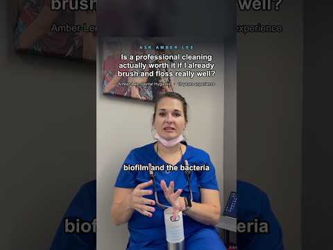 Amber-Lee, registered dental hygienist, explains whether professional teeth cleaning is worth it at Bright White Dental Hygiene Clinic in Riverview NB